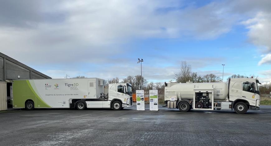 Le Tigre3D et InfraGrip3D sur le site de Sequedin du Cerema Hauts-de-France