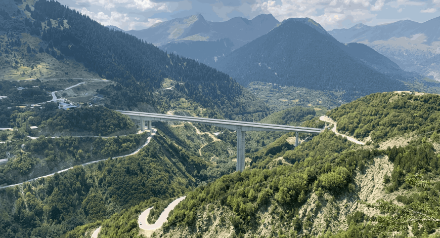 Vue d’un ouvrage d’art de l’Egnatia Odos