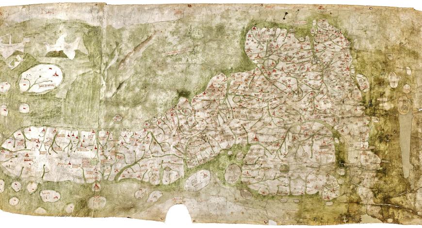 La carte de Gough, une carte de la Grande-Bretagne du XVe siècle