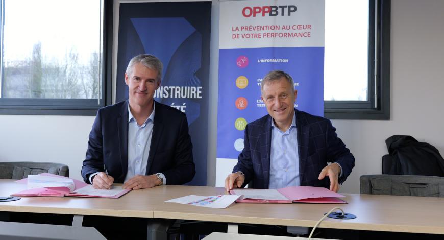 OPPBTP et Builders École d’ingénieurs signent une convention de partenariat pour mieux intégrer la prévention des risques dans les cursus BTP