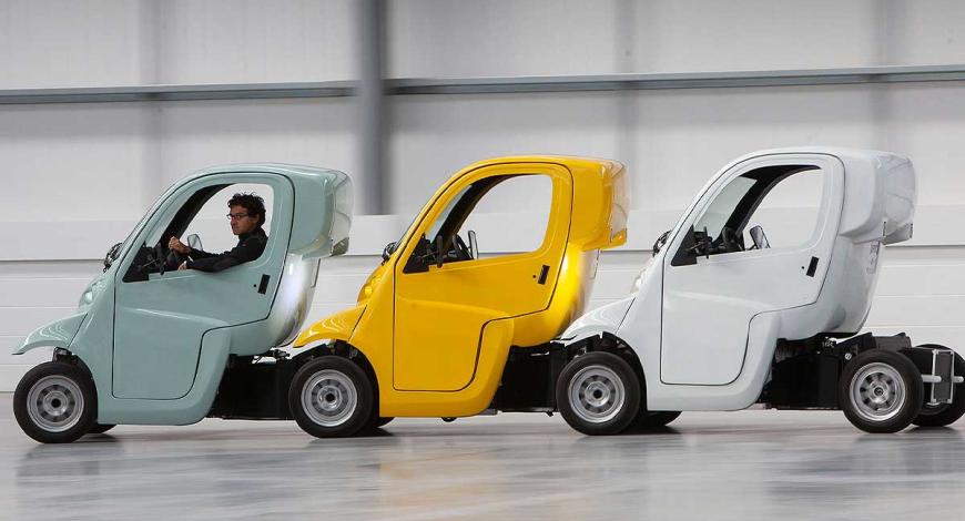 La solution d’autopartage Kiwee de Metacar Mobility Systems, l’un des projets distingués dans la catégorie « Multimodalité et intermodalité » : des petites voitures électriques, légères et emboîtables