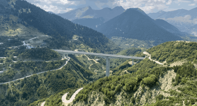 Vue d’un ouvrage d’art de l’Egnatia Odos