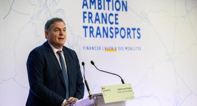 Philippe Tabarot lors de la clôture de la conférence Ambition France Transports