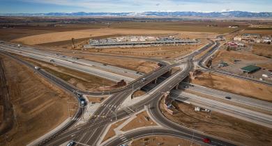 Conception et reconstruction de sections de l'Interstate 25, l’un des projets menés par RockSol