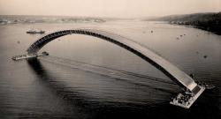 Reconstruction du pont Albert-Louppe à Brest en 1949 