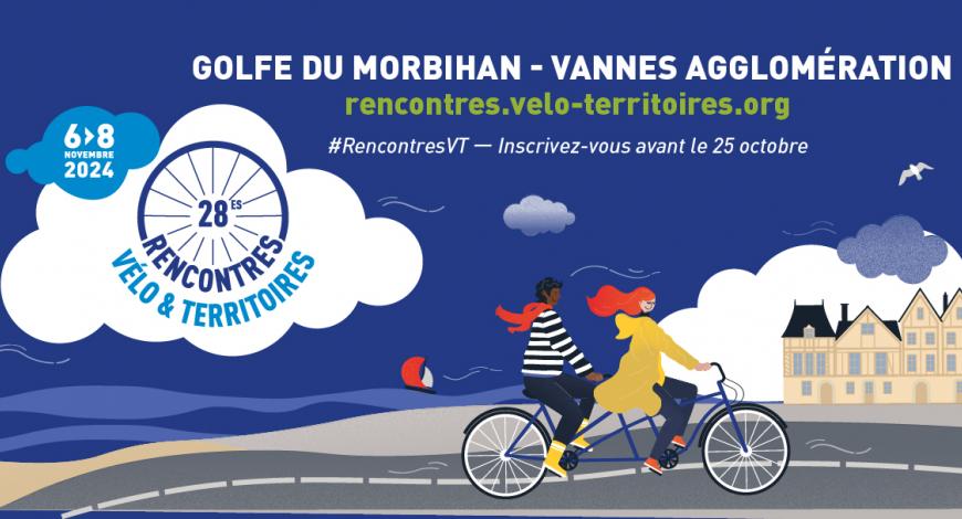 Les 28e Rencontres Vélo & Territoires se tiendront à Vannes du 6 au 8 novembre 2024