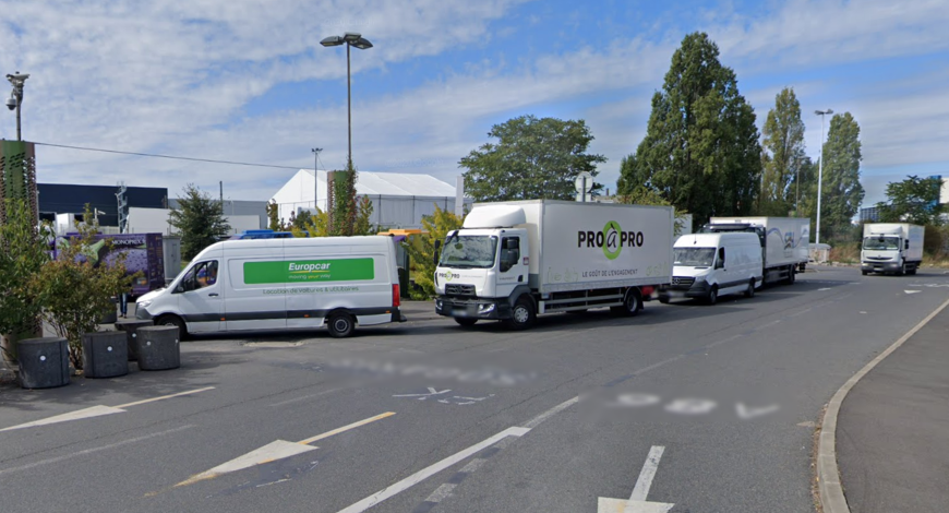 Congestion au contrôle d'accès à la plateforme logistique Congestion au contrôle d'accès à la plateforme logistique