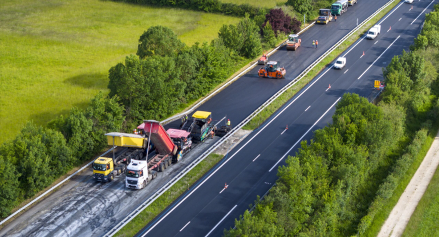Réfection d’une autoroute de l’ouest de la France en BBTM R50 avec le liant de recyclage Styrelf 100 RC L.