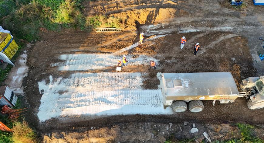 Expérimentation de BioCiTer sur un chantier de la direction régionale Grand Est à Coin-lès-Cuvry