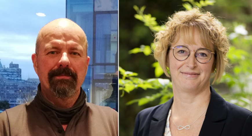 Frédéric Mau (à gauche) et Cécile Beaudonnat (à droite), respectivement président et vice-présidente du bureau de l’OPPBTP