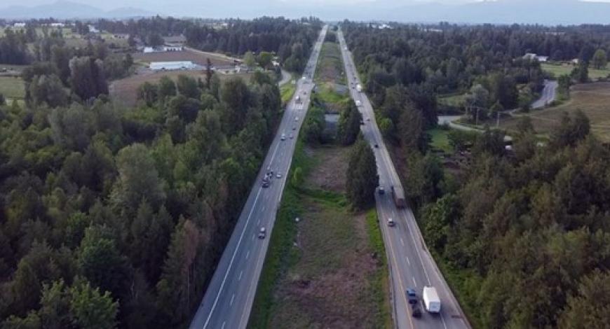 Highway 1 en Colombie-Britannique, au Canada