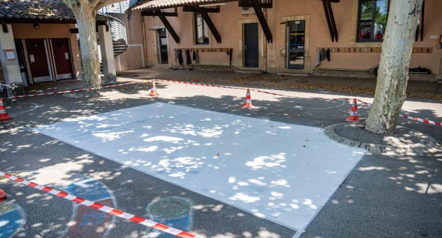 La mairie de Beaumes-de-Venise (84) teste une solution innovante pour lutter contre les îlots de chaleur