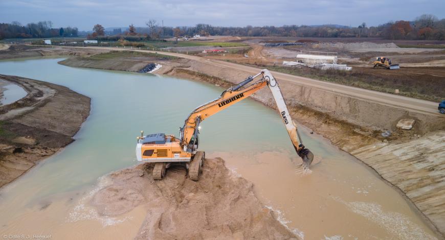 Chantier du canal Seine-Nord Europe