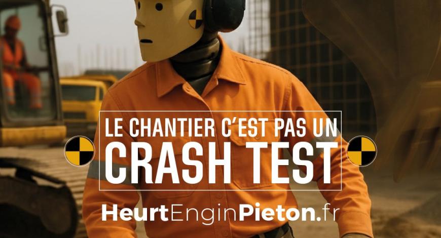 Campagne de sensibilisation de l’OPPBTP au risque de heurt engin-piéton