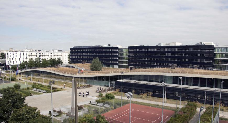 Bâtiment Bienvenüe sur le campus de Champs-sur-Marne de l’université Gustave Eiffel