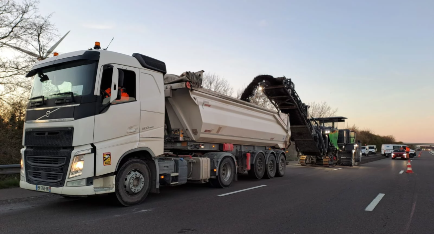 Spie Batignolles achève un chantier de rénovation de la couche de roulement sur l’A10