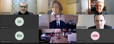 Le débat organisé en visio-conférence par TDIE et Transports Infrastructures & Mobilité. Le débat organisé en visio-conférence par TDIE et Transports Infrastructures & Mobilité.