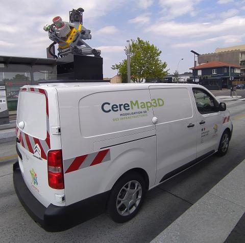 Véhicule CereMap3D en action