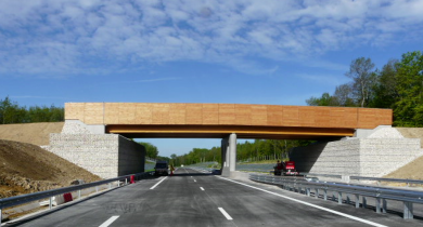 Pont mixte bois-béton – déviation Amblans-Lure (Haute-Saône).