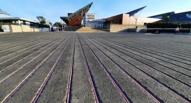 Power Road® sur le parking de la piscine de Saint-Pol-de-Léon (29) Power Road® sur le parking de la piscine de Saint-Pol-de-Léon (29)