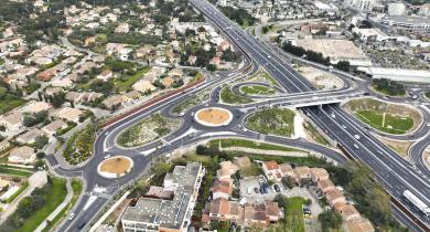 Aménagements paysagers de l’échangeur de la Bigue sur l’A57