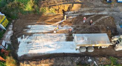 Expérimentation de BioCiTer sur un chantier de la direction régionale Grand Est à Coin-lès-Cuvry