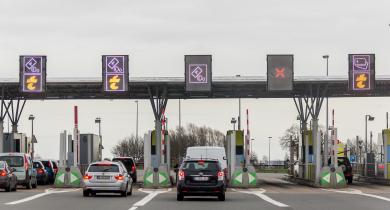 Barrière de péage de Hordain sur l’A2