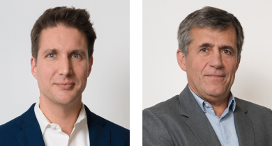 Romuald Hugues (à gauche) et Frédéric Bernadet (à droite) ont été nommés directeurs généraux adjoints du groupe NGE