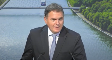 Philippe Tabarot lors de l’AG de la FNTP, le 26 juin 2025