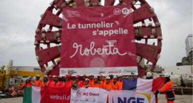 Le tunnelier reconditionné Roberta au service du Grand Paris Express