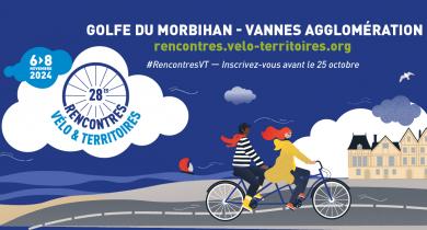 Les 28e Rencontres Vélo & Territoires se tiendront à Vannes du 6 au 8 novembre 2024