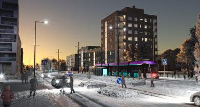Destia, filiale finlandaise du groupe Colas, a remporté le contrat de la deuxième phase du projet de tramway de Vantaa en Finlande